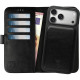 Θήκη iPhone 17 Pro Max Rosso Element 2 in 1 PU Πορτοφόλι - Black (8719246484452)