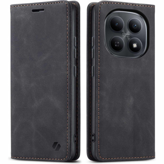 Θήκη Xiaomi Redmi Note 15 / Poco M8 Spacecase Wallet Πορτοφόλι - Black (5905719138998)
