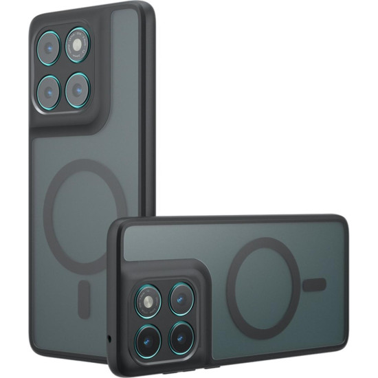 Θήκη Motorola Edge 60 / Edge 60 Fusion Techsuit PureFrost Σκληρή Ημιδιάφανη με MagSafe - Frosted Black (5949419320338)