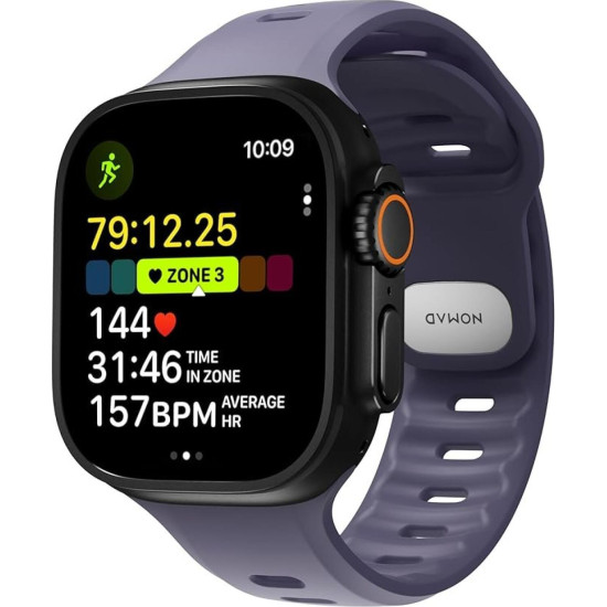 Λουράκι Apple Watch Ultra/SE/11/10/9/8/7/6/5/4 (49/46/45/44mm) Nomad Tempo Band Αδιάβροχο FKM & Αλουμίνιο - Dusk (NM011451858)