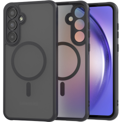 Θήκη Samsung Galaxy A55 Techsuit PureFrost Σκληρή Ημιδιάφανη με MagSafe - Frosted Black (5949419321151)