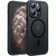 Θήκη iPhone 11 Pro Techsuit PureFrost Σκληρή Ημιδιάφανη με MagSafe - Frosted Black (5949419321427)