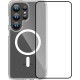 Θήκη & Tempered Glass Samsung Galaxy S26 Ultra Vivid Set MagSafe Acrylic Case Σετ Διάφανη Σκληρή με MagSafe & Full Face Αντιχαρακτικό Γυαλί Προστασίας Οθόνης - Transparent / Black (Vivid-Mag-TG.FF 1-26010003)