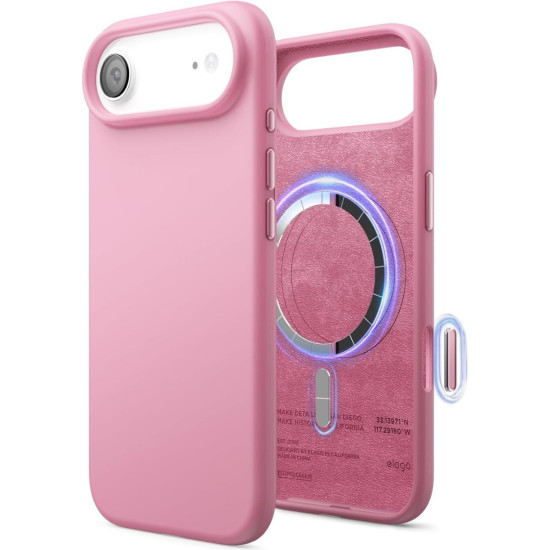 Θήκη iPhone Air Elago Magnetic Silicone Case Premium Σιλικόνης με MagSafe - Hot Pink (ES17MSSC66AIR-HPK)