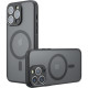 Θήκη iPhone 13 Pro Max Techsuit PureFrost Σκληρή Ημιδιάφανη με MagSafe - Frosted Black (5949419321380)