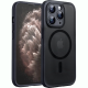 Θήκη iPhone 11 Pro Max Techsuit PureFrost Σκληρή Ημιδιάφανη με MagSafe - Frosted Black (5949419321410)