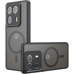 Θήκη Motorola Edge 50 Ultra Techsuit PureFrost Σκληρή Ημιδιάφανη με MagSafe - Frosted Black (5949419320406)