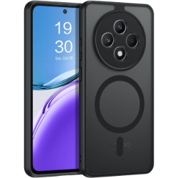 Θήκη Oppo Reno12 F 5G / 12 F 4G / 12 FS 5G / 12 FS 4G Techsuit PureFrost Σκληρή Ημιδιάφανη με MagSafe - Frosted Black (5949419320239)