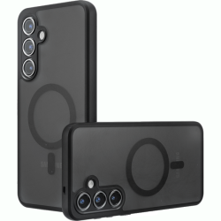 Θήκη Samsung Galaxy S24 Techsuit PureFrost Σκληρή Ημιδιάφανη με MagSafe - Frosted Black (5949419321007)