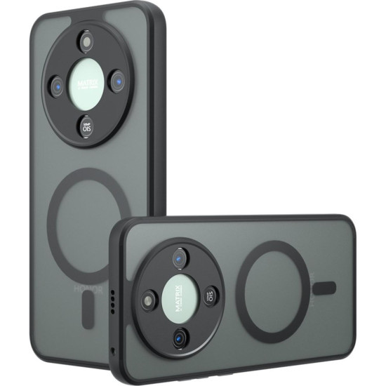 Θήκη Honor Magic8 Lite Techsuit PureFrost Σκληρή Ημιδιάφανη με MagSafe - Frosted Black (5949419338999)
