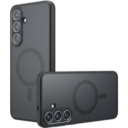 Θήκη Samsung Galaxy S26 Plus Techsuit PureFrost Σκληρή Ημιδιάφανη με MagSafe - Frosted Black (5949419342040)