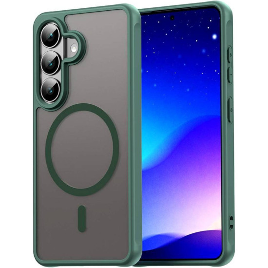 Θήκη Samsung Galaxy S26 Techsuit HaloFrost II MagSafe Σκληρή Ημιδιάφανη με MagSafe - Green (5949419342019)