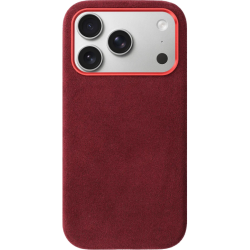 Θήκη iPhone 17 Pro Rosso Avanti Back Cover από Premium Alcantara με MagSafe - Burgundy (8719246549441)