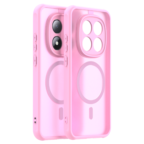 Θήκη Xiaomi Redmi Note 15 Pro 5G Techsuit HaloFrost II MagSafe Σκληρή Ημιδιάφανη με MagSafe - Pink (5949419358195)