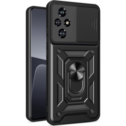 Θήκη Honor 200 Pro Techsuit CamShield Ανθεκτική με Κάλυμμα για την Κάμερα & Μεταλλικό Ring Holder - Black (5949419199163)