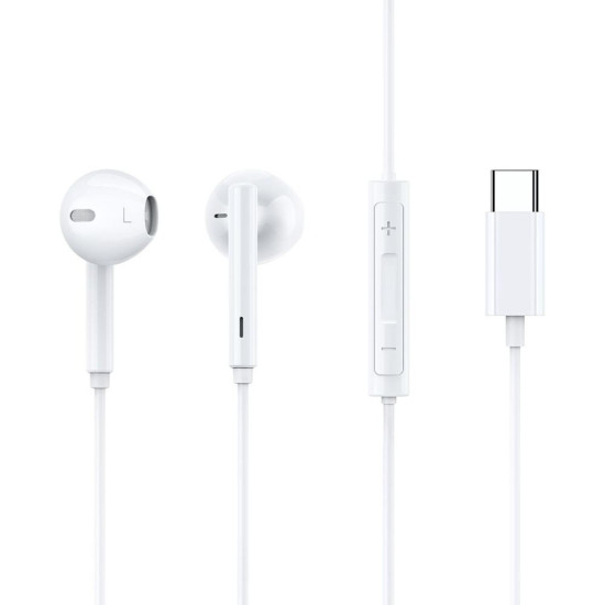 Handsfree Ακουστικά Mcdodo Earplug Type-C Digital Earphone Ενσύρματα με Type-C & DAC Chip - White (HP-7500)