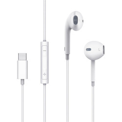 Handsfree Ακουστικά Mcdodo Element Series Earplug Type-C Earphone Ενσύρματα με Type-C & DAC Chip - White (HP-6071)