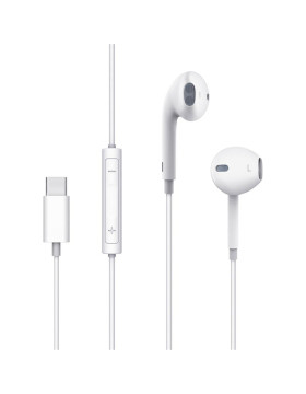 Handsfree Ακουστικά Mcdodo Element Series Earplug Type-C Earphone Ενσύρματα με Type-C & DAC Chip - White (HP-6071)
