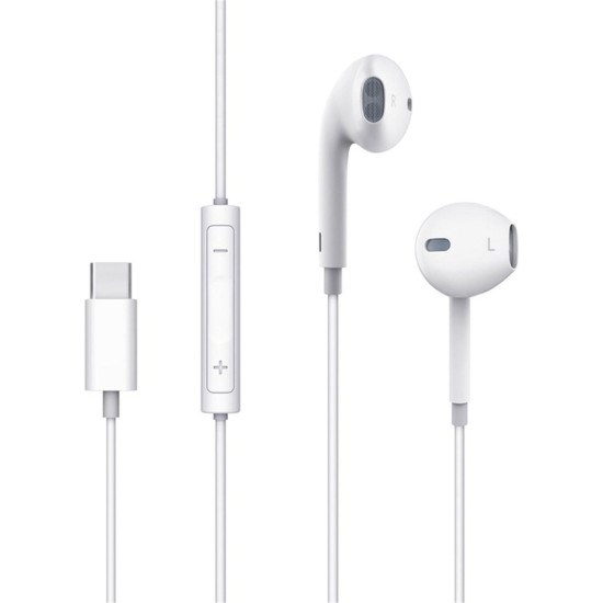 Handsfree Ακουστικά Mcdodo Element Series Earplug Type-C Earphone Ενσύρματα με Type-C & DAC Chip - White (HP-6071)