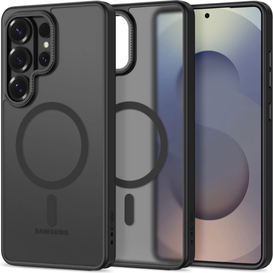 Θήκη Samsung Galaxy S26 Ultra Tech-Protect MagCam Σκληρή Ημιδιάφανη με MagSafe - Matte Black (5906302390151)