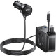 Φορτιστής Αυτοκινήτου Mobile Origin με 2 x Type-C / 1 x USB-A & Ενσωματωμένα Καλώδια 2 x Type-C 75W - Black (MO-75WCCH-CA23)