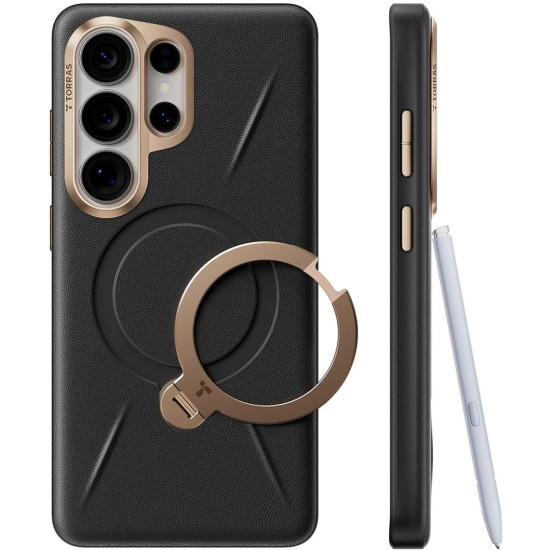 Θήκη Samsung Galaxy S26 Ultra Torras Ostand Q3 VegSkin Ανθεκτική με MagSafe & KickStand - Iovry Black (6938075647575)