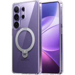 Θήκη Samsung Galaxy S26 Ultra Torras Ostand Q3 Spin Ανθεκτική Διάφανη με MagSafe & KickStand - Clear (6938075647322)