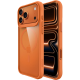 Θήκη iPhone 17 Pro Max Buddi Hybrid Σκληρή Διάφανη με MagSafe - Transparent / Orange (8719246544392)