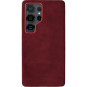 Θήκη Samsung Galaxy S25 Ultra Rosso Avanti Back Cover από Premium Alcantara με MagSafe - Burgundy (8719246549625)