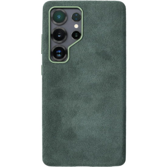 Θήκη Samsung Galaxy S25 Ultra Rosso Avanti Back Cover από Premium Alcantara με MagSafe - Green (8719246549632)