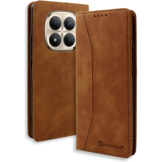 Θήκη Xiaomi Redmi Note 15 Pro 4G Bodycell Book Case Πορτοφόλι - Brown (5206015085529)