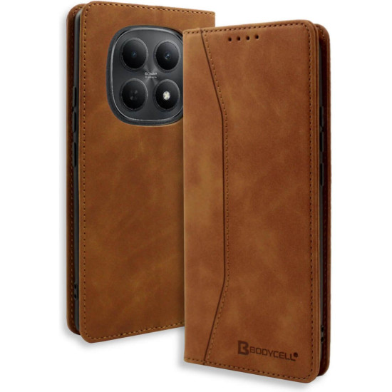 Θήκη Xiaomi Redmi Note 15 / Poco M8 Bodycell Book Case Πορτοφόλι - Brown (5206015085499)