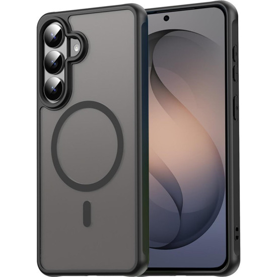 Θήκη Samsung Galaxy S26 Techsuit HaloFrost II MagSafe Σκληρή Ημιδιάφανη με MagSafe - Black (5949419342033)