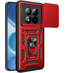 Θήκη Xiaomi Redmi Note 15 Pro Plus / Poco M8 Pro Bodycell Armor Slide Ανθεκτική με Κάλυμμα για την Κάμερα & Μεταλλικό Ring Holder - Red (5206015085888)