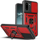 Θήκη OnePlus 15R Bodycell Armor Slide Ανθεκτική με Κάλυμμα για την Κάμερα & Μεταλλικό Ring Holder - Red (5206015085734)