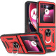 Θήκη Motorola Razr 60 / 60 Ultra Bodycell Armor Slide Ανθεκτική με Μεταλλικό Ring Holder - Red (5206015085703)