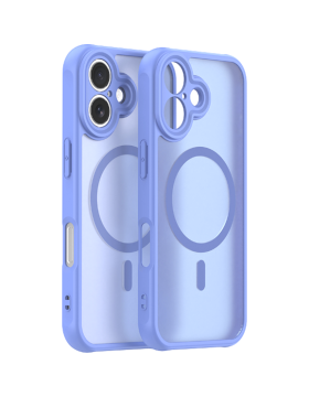 Θήκη iPhone 16 Techsuit HaloFrost II MagSafe Σκληρή Ημιδιάφανη με MagSafe - Sky Blue (5949419326019)