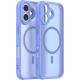 Θήκη iPhone 16 Techsuit HaloFrost II MagSafe Σκληρή Ημιδιάφανη με MagSafe - Sky Blue (5949419326019)