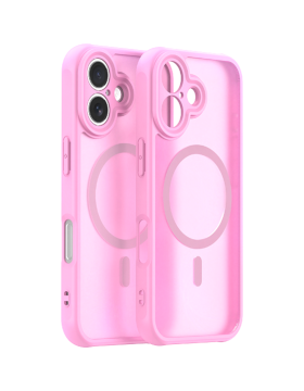 Θήκη iPhone 17 Techsuit HaloFrost II MagSafe Σκληρή Ημιδιάφανη με MagSafe - Pink (5949419338401)