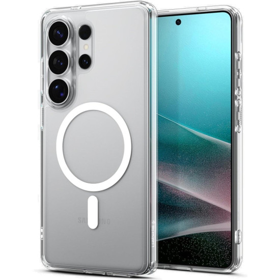 Θήκη Samsung Galaxy S26 Ultra Spigen Ultra Hybrid MagFit Ανθεκτική Σκληρή με MagSafe - Clear / White (ACS10679)
