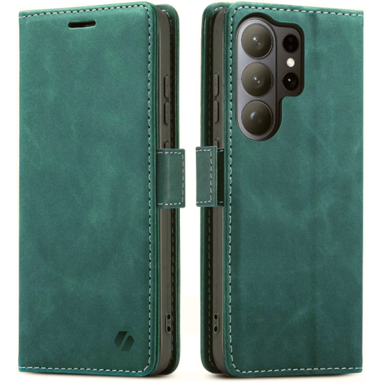 Θήκη Samsung Galaxy S26 Ultra Spacecase Wallet Πορτοφόλι - Green (5905719139902)