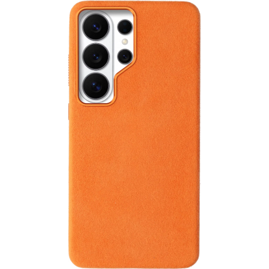 Θήκη Samsung Galaxy S26 Ultra Rosso Avanti Back Cover από Premium Alcantara με MagSafe - Orange (8719246549366)