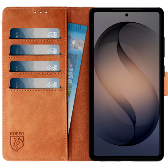 Θήκη Samsung Galaxy S26 Ultra Rosso Deluxe Δερμάτινο Πορτοφόλι - Brown (8719246540646)