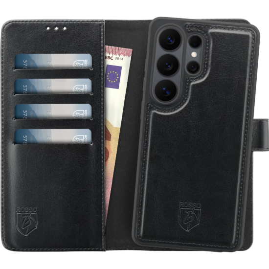 Θήκη Samsung Galaxy S26 Ultra Rosso Element 2 in 1 PU Πορτοφόλι - Black (8719246558221)