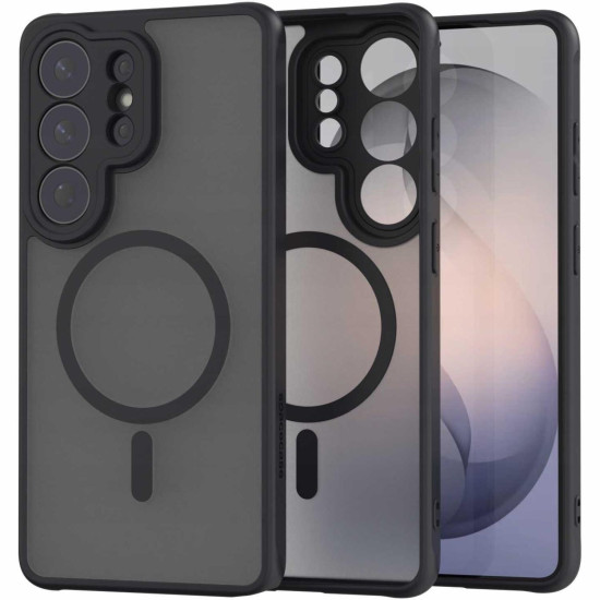 Θήκη Samsung Galaxy S26 Ultra Spacecase Hybrid MagSafe Σκληρή Ημιδιάφανη με MagSafe - Black (5905719139711)