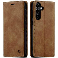 Θήκη Samsung Galaxy S26 Plus Spacecase Wallet Πορτοφόλι - Light Brown (5905719139964)