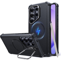 Θήκη Samsung Galaxy S26 Ultra ESR Cyber Tough Magnetic with Stash Stand Ανθεκτική με MagSafe & Kickstand - Black (4894240295816)