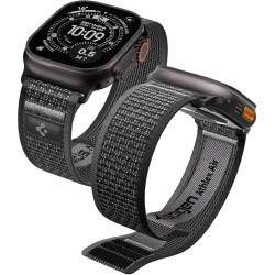 Λουράκι Apple Watch Ultra/SE/11/10/9/8/7/6/5/4 (49/46/45/44mm) Spigen Athlex Air 2 Υφασμάτινο - Active Black / Grey (AMP11113)