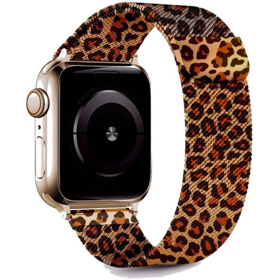 Λουράκι Apple Watch SE/11/10/9/8/7/6/5/4 (42/41/40mm) Tech-Protect Lamano από Ανοξείδωτο Ατσάλι - Panther (5906302339433)