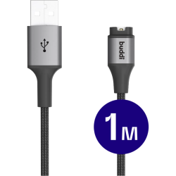 Καλώδιο Φόρτισης Garmin Watch Buddi Flex Καλώδιο USB-A 100cm 5W 5 Έτη Εγγύηση - Black (8719246548505)
